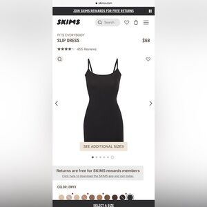 Skims Fits Everybody slip Dress